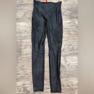 SPANX Faux Leather Moto Leggings